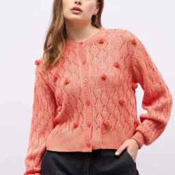 Styli Orange Self Design Sweater-picture-45