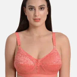 Mod & Shy Peach Non Wired Non Padded Minimizer Bra image 1
