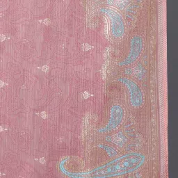 Aurelia Peach Printed Dupatta image 4