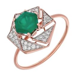 Malabar Gold and Diamonds 18K IGI Certified Real Diamond Rose Gold Ring for Women-image-77