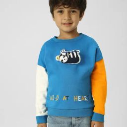 Nauti Nati Boys Blue Printed Regular Fit Sweatshirt-picture-36