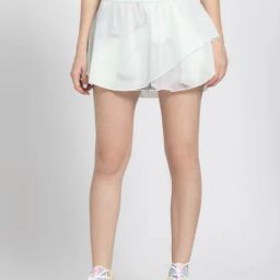 adidas White Printed A-Line Sports Skirt-image-60