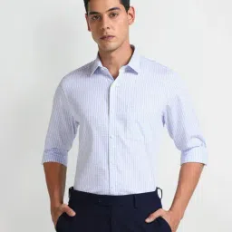 Arrow Blue Cotton Regular Fit Checks Shirt-picture-7