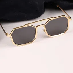 SPADEACES Unisex Black Wayfarer Sunglass-picture-11