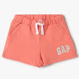 GAP Girls Brand Logo Detail Mid-Rise Shorts-image-40