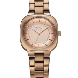 Titan Women Dial & Stainless Steel Straps Watch 95296QM01-95