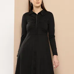 Chemistry Gathered Detail Shirt Style Dress-image-88
