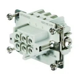 Weidmuller HEAVY DUTY INSERT, RCPT, 6+PE, 20-12AWG, HDC HE 6 FP-37