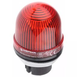 Werma Beacon EM 800 Series Red Steady 12-240 V AC/DC Panel Mount Incandescent Bulb IP65, 800.100.00-image-90