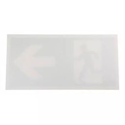 RS PRO Plastic Emergency Exit Right Non-Illuminated Emergency Exit Sign, 3701526 image 3
