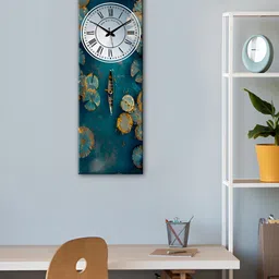 OLIVE TREE Green & Brown Textured Wooden Wall Clock-image-27