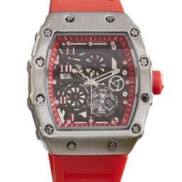 Poshi Men Fashion Sports Waterproof Hollow Design Silicone Strap Quartz Watch-19