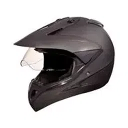 Studds Matte Black Large (580 mm) Off Road-Full Face Helmet, Motocross With Visor-image-61