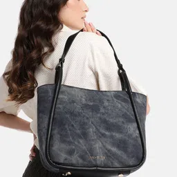 Van Heusen Abstract Printed Structured Shoulder Bag image 2