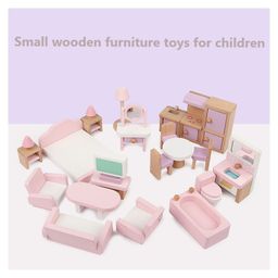 YAMAMA Small Wooden Furniture Set Toy For Kids - Pinka-12
