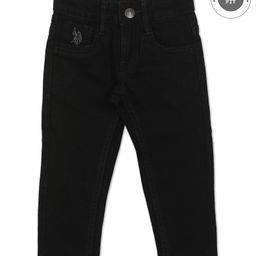 US Polo Assn Full Length Jeans Solid Color - Black-image-107