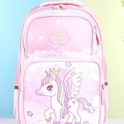 Polo Class Unicorn School Bag Light Pink - 14.9 Inches-image-56