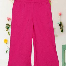 Saka Designs By Sapna Textured Pant - Pink-image-70