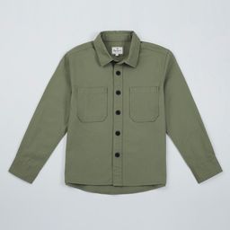 Pepe Jeans Cotton Woven Full Sleeves Solid Colour Shirt - Olive Green-picture-6