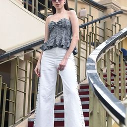 ODETTE Woollen Tweed Top-image-10