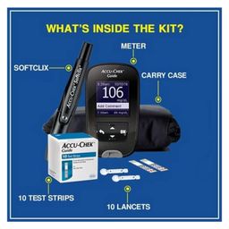 ACCU-CHEK Guide Glucometer with 10 free test strips image 2