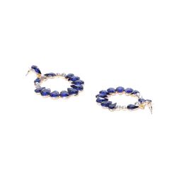 YouBella Gold-Plated Contemporary Stone Studded Drop Earrings image 4