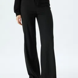 Koton Women High-Rise Trousers-image-57