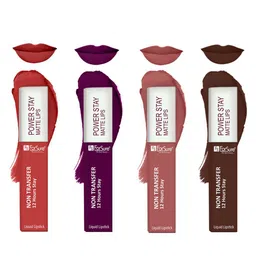 ForSure Set Of 4 Power Stay Liquid Lipstick 5 ml Each - Shade 03, 16, 21, 01 image 3