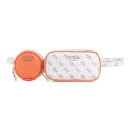 Guess White Multi Printed Enrica Compartment Belt Waist Bag With Pouch-image-46