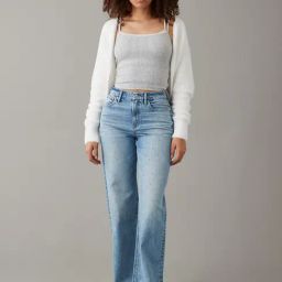 American Eagle Blue Cotton Solid Jeans-image-46