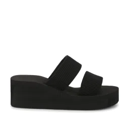 Truffle Collection Black Casual Wedges image 2