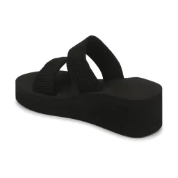 Truffle Collection Black Casual Wedges image 5