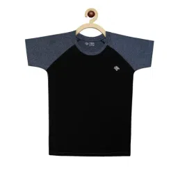 Chimprala Kids Black & Blue Solid T-Shirt-image-88