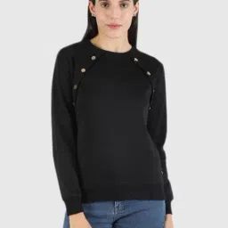 Monte Carlo Black Regular Fit Sweatshirt-image-78