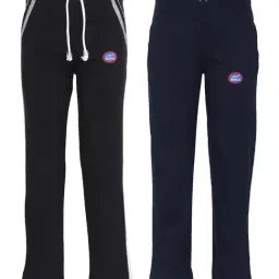 Vimal Jonney Kids Multicolor Mid Rise Trackpants - Pack of 2-picture-42