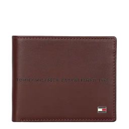 Tommy Hilfiger Wine Casual Leather Bi-Fold Wallet for Men-image-41