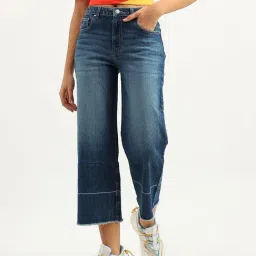 United Colors of Benetton Blue Cotton Mid Rise Jeans-picture-10