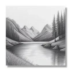 Nestroots Serene River and Tree Multi Frame Printed Canvas Wall Painting - Set of 4 image 2