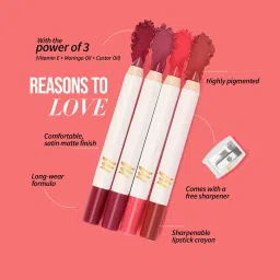 MyGlamm LIT Matte About It Lip Color Peach Fusion - 2.8 gm image 5
