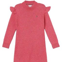 TOMMY HILFIGER Heritage Pink Solid Fitted Dress-picture-16