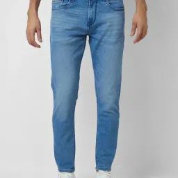 Spykar Blue Cotton Slim Fit Jeans-picture-6