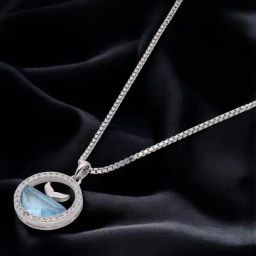 crash.club By CKC 925 Silver Blue Crystal Whale Pendant Necklace-image-27