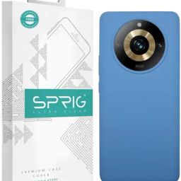 Sprig Liquid Silicone Back Cover for REALME 11 PRO 5G (Blue)-image-37