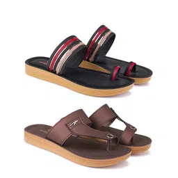 BERSACHE Women Pack Of 2 One Toe Flats-picture-43