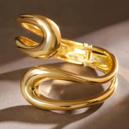 Rubans Gold Contemporary Minimalist Design Cuffs Bracelet-picture-47