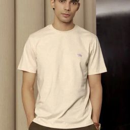 Andamen Beige Regular Fit T-Shirt-image-66