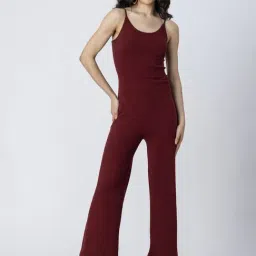 Moomaya Wine Maxi Jumpsuit-image-81