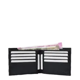 Smith & Blake Black Textured Bi-Fold Wallet for Men image 3