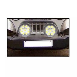 Auto Pearl 9 LED High Brightness Bumper/Roof Rails Fog Light Round Compatible For Fiat Siena (Set of 2) image 3