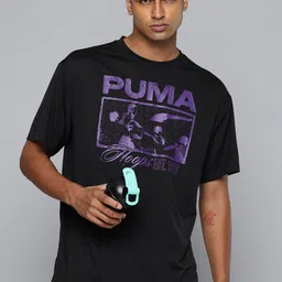 Puma Rival Rage Printed Drop-Shoulder Sleeves DryCell Relaxed Fit Basketball T-shirt-image-49